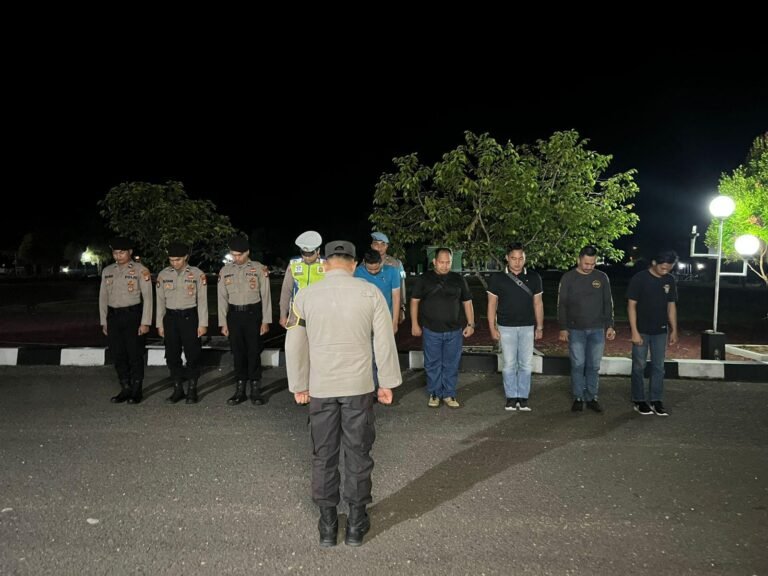 Apel Malam Piket Fungsi Polres Gunung Mas Diawasi Langsung Oleh Piket Sipropam
