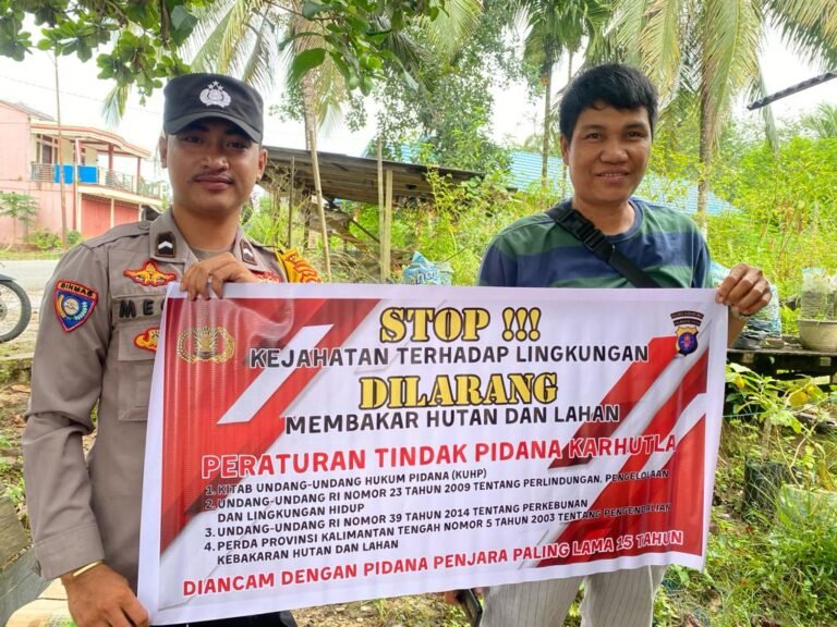 Komitmen Jaga Lingkungan: Polsek Rungan Rutin Patroli dan Edukasi Warga Cegah Karhutla