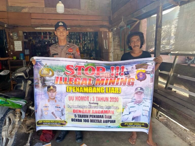 Polsek Sepang Bergerak Cepat: Edukasi Bahaya Tambang Ilegal Demi Keberlanjutan Alam Gunung Mas