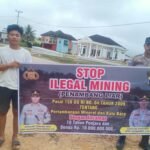 Bergerak Aktif dalam Pencegahan Tambang Ilegal, Polsek Manuhing Rutin Sosialisasi