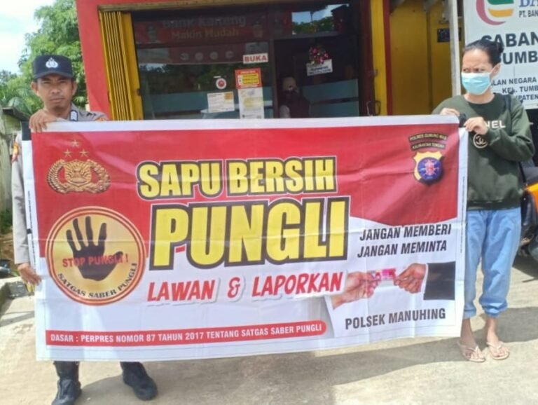 Aktif Melawan Pungutan Liar, Polsek Manuhing Himbau Warga Untuk Laporkan