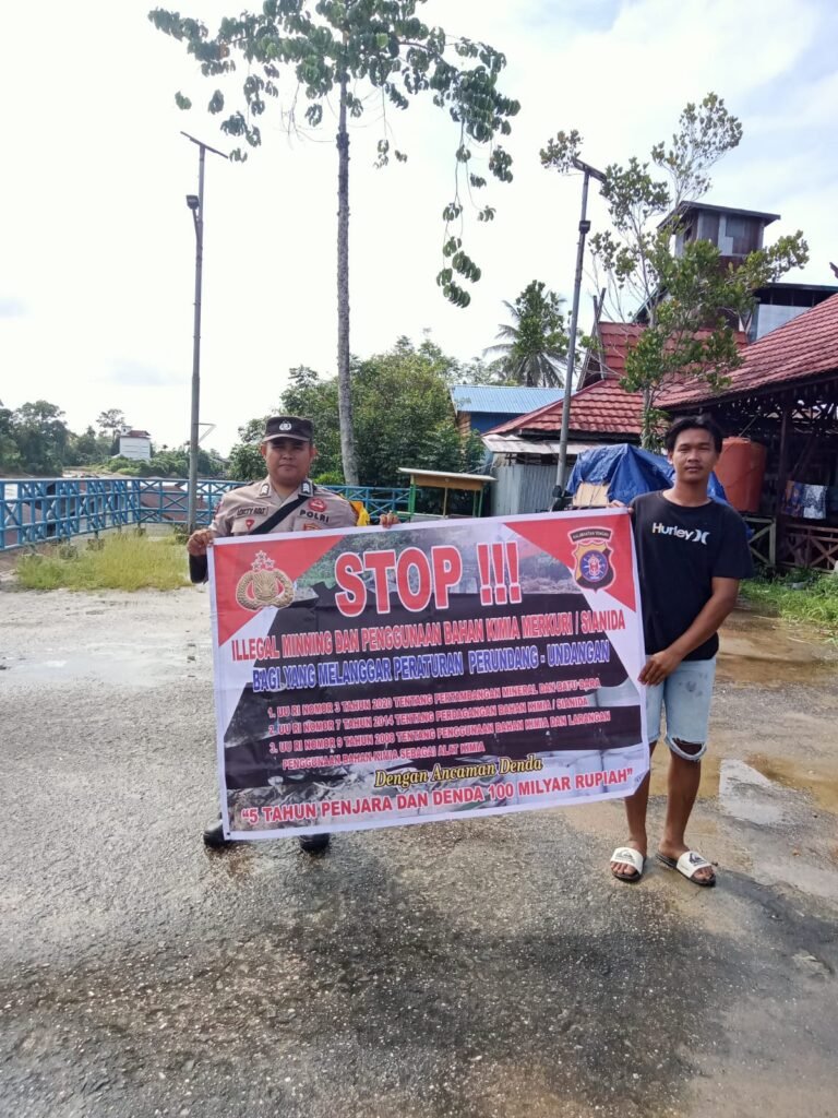 Warga Wajib Peduli Terhadap Dampak Tambang Ilegal, Polsek Kurun Himbau Warga