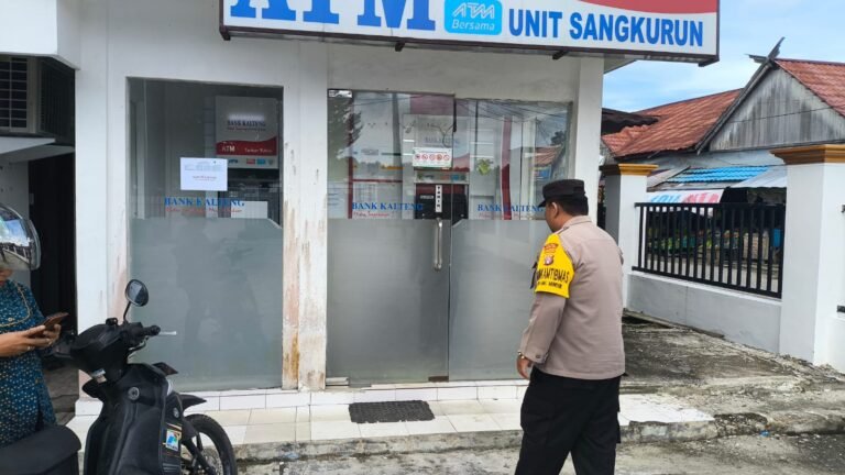 Polsek Kurun Perketat Patroli KRYD di Objek Vital Perbankan, Pastikan Warga Beraktifitas Aman