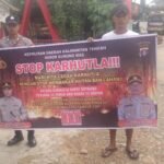 Polsek Manuhing Gencar Sosialisasi Larangan Bakar Hutan dan Lahan: Cegah Polusi Asap Demi Udara Bersih